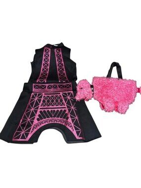 Girl Wishcraft Chasing Fireflies Eiffel Tower Paris Poodle Bag Costume Size 6/8
